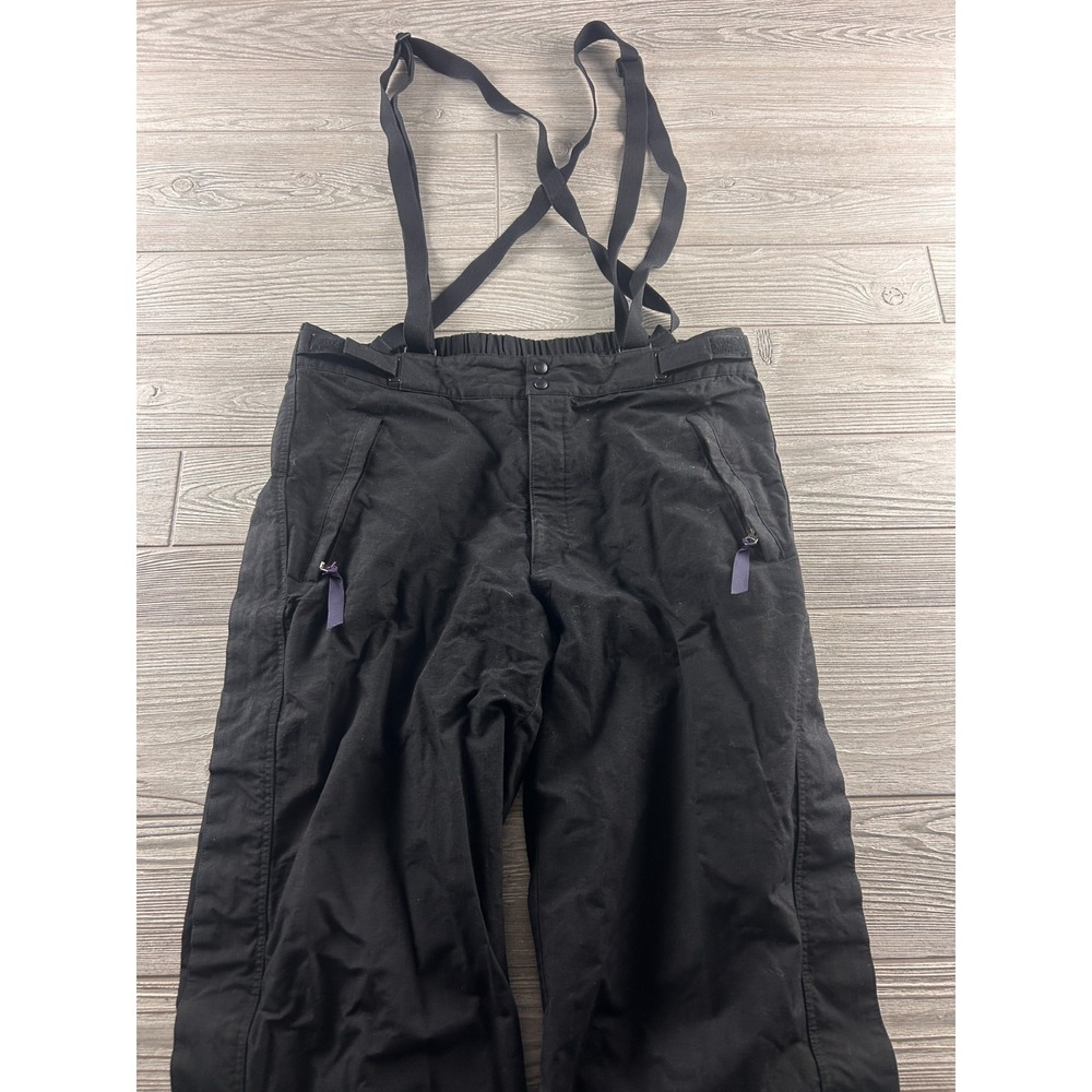 Patagonia Men's Ski Snow Pants Suspenders Bibs Coveralls Size 36 Black